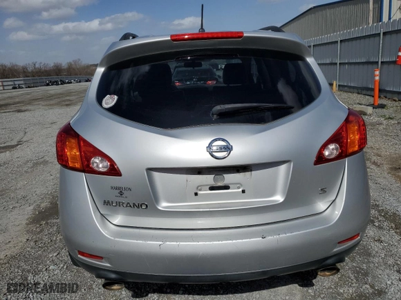 2009 Nissan Murano S with VIN JN8AZ18U99W100376, listed as a Copart auction lot 48118475 with 144,923 mi miles and Salvage Title. Bid and sale history available at carsss.com. Image 6.