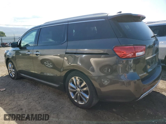 2017 Kia Sedona SX-L with VIN KNDME5C13H6278064, listed as a Copart auction lot 54727335 with 82,232 mi miles and Salvage Title. Bid and sale history available at carsss.com. Image 2.