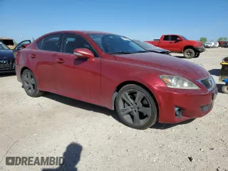 2011 Lexus IS 350 with VIN JTHBE5C22B5027709, listed as a Copart auction lot 48689275 with 242,040 mi miles and Salvage Title. Bid and sale history available at carsss.com. Image 4.