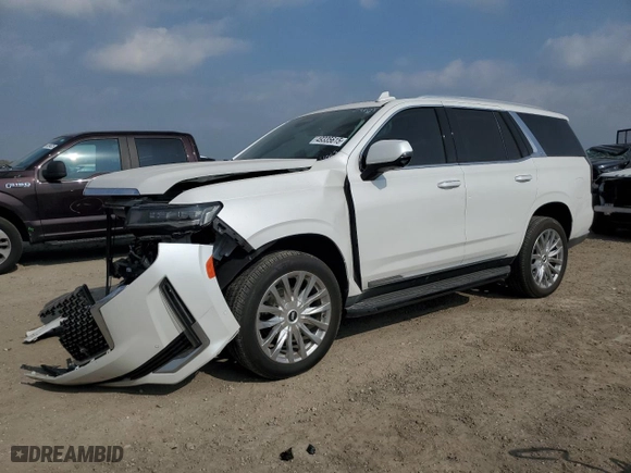 2024 Cadillac Escalade 4WD Premium Luxury with VIN 1GYS4BKL9RR184065, listed as a Copart auction lot 49335615 with 8,575 mi miles and Salvage Title. Bid and sale history available at carsss.com. Image 1.