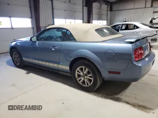 2005 Ford Mustang Deluxe with VIN 1ZVFT84N955258739, listed as a Copart auction lot 53480975 with 154,945 mi miles and Salvage Title. Bid and sale history available at carsss.com. Image 2.