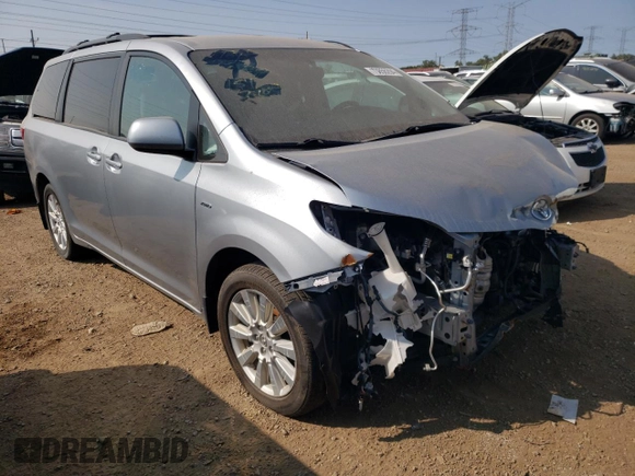 2017 Toyota Sienna LE with VIN 5TDJZ3DC1HS158937, listed as a Copart auction lot 70856204 with 110,572 mi miles and Salvage title. Bid and sale history available at DreamBid. Image 4.