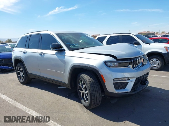 2024 Jeep Grand Cherokee Limited with VIN 1C4RJHBG2RC195432, listed as a IAAI auction lot 41625448 with 6,291 mi miles and . Bid and sale history available at DreamBid. Image 1.
