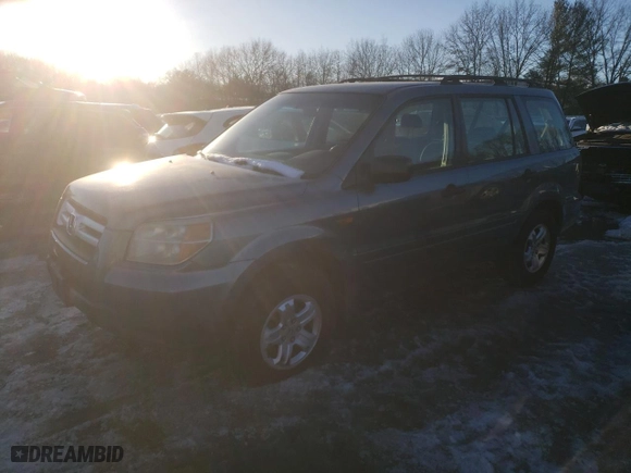 2007 Honda Pilot LX with VIN 5FNYF18137B018654, listed as a Copart auction lot 45159175 with 201,607 mi miles and Clean Title. Bid and sale history available at carsss.com. Image 1.