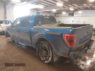 2021 Ford F-150 XL with VIN 1FTEW1E84MFC16395, listed as a IAAI auction lot 41606743 with 81,425 mi miles. Bid and sale history available at carsss.com. Image 3.