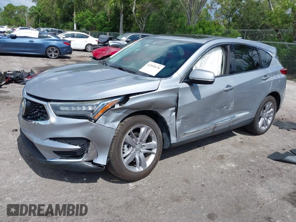 2019 Acura RDX Advance with VIN 5J8TC1H72KL007448, listed as a IAAI auction lot 42550136 with 31,638 mi miles and . Bid and sale history available at DreamBid. Image 2.