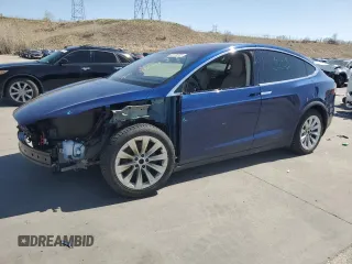 2017 Tesla Model X 90D with VIN 5YJXCDE23HF044790, listed as a Copart auction lot 52376565 with 105,712 mi miles and Salvage Title. Bid and sale history available at DreamBid. Image 1.