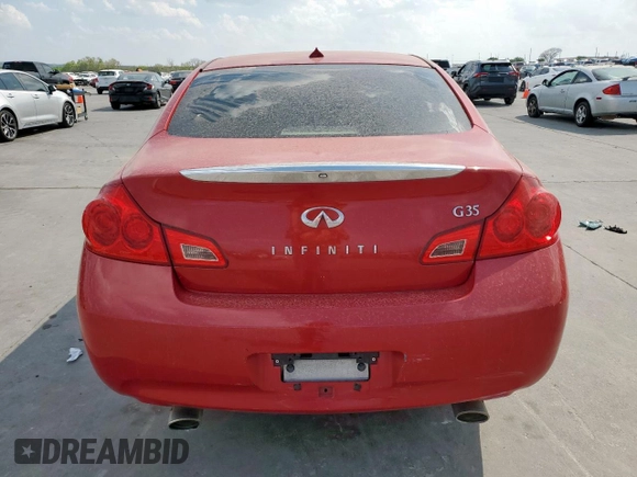 2008 Infiniti G35 Sedan Journey with VIN JNKBV61E58M208711, listed as a Copart auction lot 50606105 with 207,419 mi miles and Clean Title. Bid and sale history available at carsss.com. Image 6.