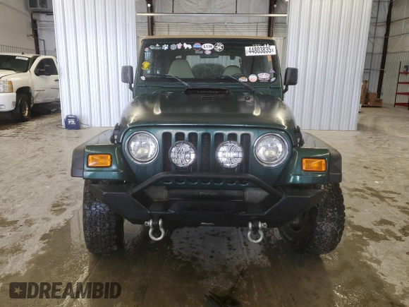 2000 Jeep Wrangler SE with VIN 1J4FA29P3YP801389, listed as a Copart auction lot 44803835 with 131,945 mi miles and Clean Title. Bid and sale history available at carsss.com. Image 5.