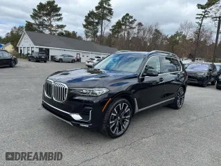 2020 BMW X7 xDrive40i with VIN 5UXCW2C08L9B71471, listed as a Copart auction lot 53714185 with 138,817 mi miles and Clean Title. Bid and sale history available at carsss.com. Image 1.