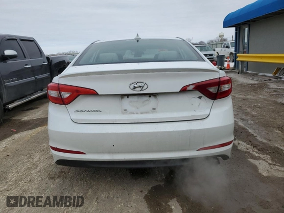 2015 Hyundai Sonata SE with VIN 5NPE24AF7FH003628, listed as a Copart auction lot 45699755 with 196,522 mi miles and Salvage Title. Bid and sale history available at DreamBid. Image 6.