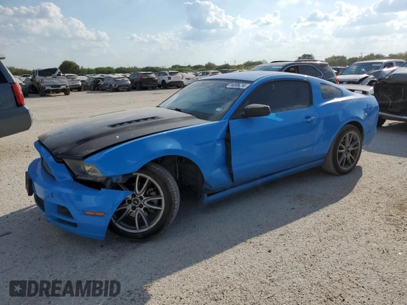 2013 Ford Mustang V6 with VIN 1ZVBP8AMXD5251330, listed as a Copart auction lot 74309314 with 188,959 mi miles and Salvage Title. Bid and sale history available at carsss.com. Image 1.