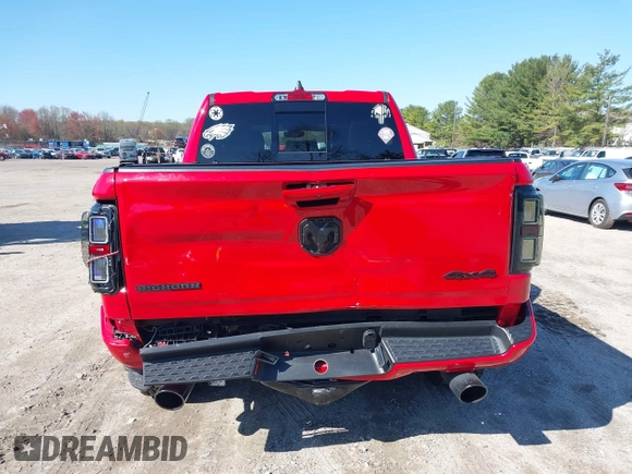2021 Ram 1500 Big Horn with VIN 1C6SRFFT3MN677725, listed as a IAAI auction lot 41989636 with 37,784 mi miles and . Bid and sale history available at DreamBid. Image 14.