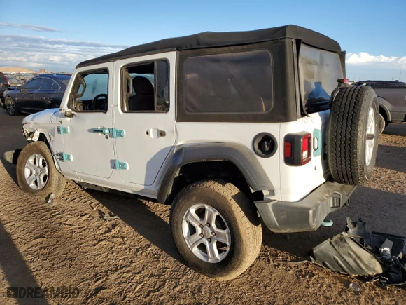 2018 Jeep Wrangler Unlimited Sport S with VIN 1C4HJXDG5JW163919, listed as a Copart auction lot 76701304 with 49,216 mi miles and Salvage Title. Bid and sale history available at carsss.com. Image 2.