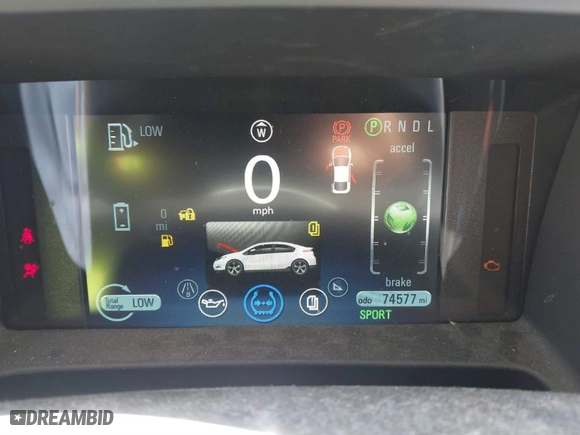 2014 Chevrolet Volt with VIN 1G1RG6E46EU153170, listed as a IAAI auction lot 41702920 with 74,577 mi miles. Bid and sale history available at carsss.com. Image 7.