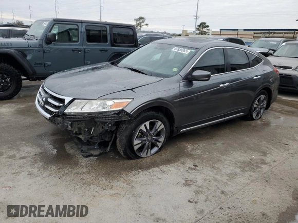 2014 Honda Crosstour EX-L with VIN 5J6TF1H56EL000571, listed as a Copart auction lot 89358655 with 87,875 mi miles and Salvage Title. Bid and sale history available at carsss.com. Image 1.