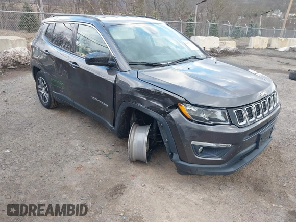 2019 Jeep Compass Latitude with VIN 3C4NJDBB1KT839413, listed as a IAAI auction lot 41437378 with 66,595 mi miles and . Bid and sale history available at DreamBid. Image 6.