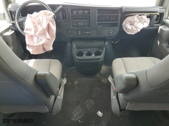 2017 Chevrolet Express Passenger LT with VIN 1GAWGFFF2H1107764, listed as a Copart auction lot 62044324 with 0 mi miles and Salvage Title. Bid and sale history available at carsss.com. Image 8.