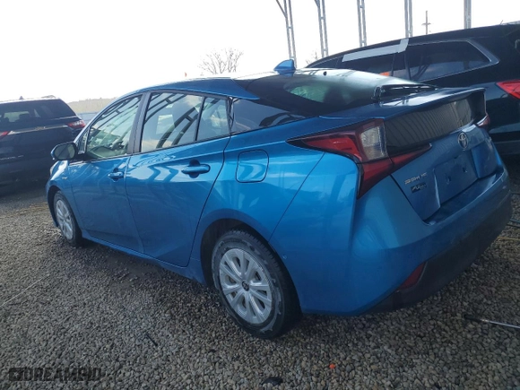 2020 Toyota Prius L Eco with VIN JTDKARFU7L3108218, listed as a Copart auction lot 45026925 with 90,704 mi miles and Salvage Title. Bid and sale history available at carsss.com. Image 2.