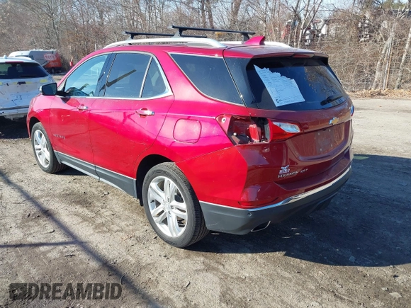 2019 Chevrolet Equinox Premier with VIN 3GNAXYEX0KS637042, listed as a IAAI auction lot 41160290 with 16,754 mi miles and . Bid and sale history available at DreamBid. Image 3.