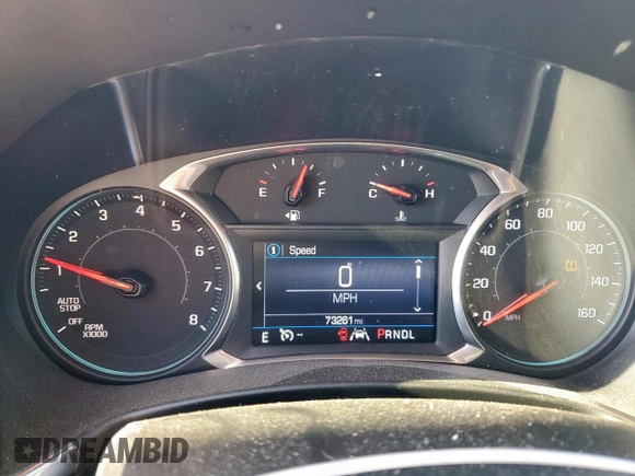 2020 Chevrolet Equinox LT z VIN 2GNAXJEVXL6129151, wystawiony jako Copart lot #56018105 z przebiegiem 73 261 mil mil oraz Szkoda całkowita • Salvage title. Historia ofert i sprzedaży dostępna na DreamBid. Obrazek 9.
