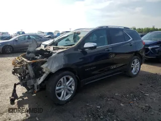 2019 Chevrolet Equinox Premier z VIN 3GNAXYEX9KL399167, wystawiony jako Copart lot #57021775 z przebiegiem Nie podano mil oraz Szkoda całkowita • Salvage title. Historia ofert i sprzedaży dostępna na DreamBid. Obrazek 1.