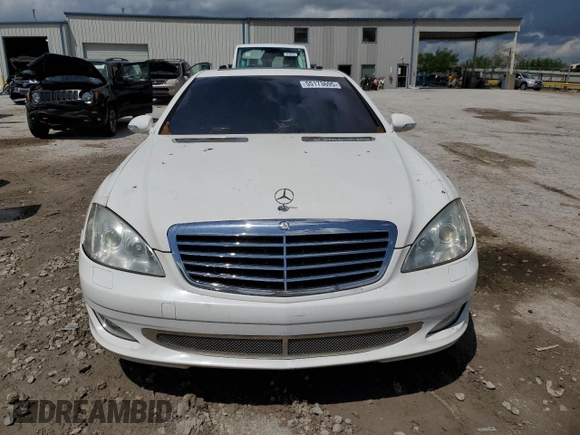 2007 Mercedes-Benz S 550 with VIN WDDNG71X87A075285, listed as a Copart auction lot 55173695 with 166,032 mi miles and Clean Title. Bid and sale history available at DreamBid. Image 5.