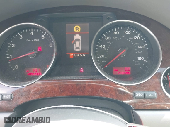 2005 Audi A8 L with VIN WAUML44E25N012034, listed as a IAAI auction lot 42056226 with 143,495 mi miles. Bid and sale history available at carsss.com. Image 7.