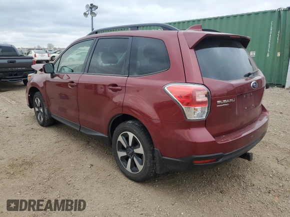 2018 Subaru Forester Premium with VIN JF2SJAEC4JH465898, listed as a Copart auction lot 84260994 with 45,283 mi miles and Salvage Title. Bid and sale history available at DreamBid. Image 2.