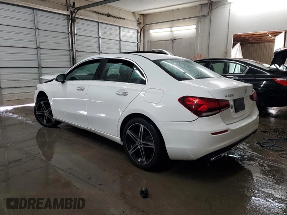 2019 Mercedes-Benz A 220 with VIN WDD3G4FB0KW025382, listed as a Copart auction lot 82545344 with 55,045 mi miles and Salvage Title. Bid and sale history available at DreamBid. Image 2.