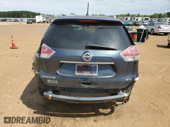2016 Nissan Rogue SV with VIN KNMAT2MT1GP622345, listed as a Copart auction lot 50337225 with 115,457 mi miles and Salvage Title. Bid and sale history available at carsss.com. Image 6.
