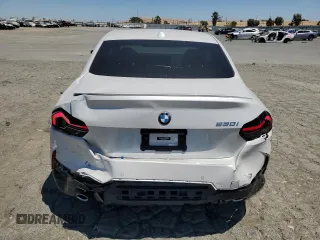 2023 BMW 2 Series 230i with VIN 3MW23CM02P8C97734, listed as a Copart auction lot 63805255 with 6,140 mi miles and Salvage title. Bid and sale history available at DreamBid. Image 6.