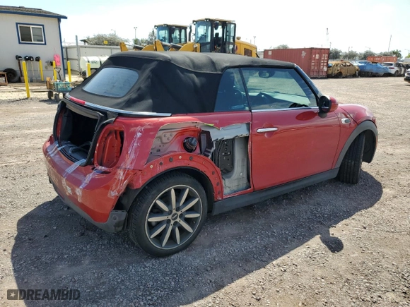 2016 MINI Cooper Convertible with VIN WMWWG5C54G3C19126, listed as a Copart auction lot 54088874 with 66,169 mi miles and Clean Title. Bid and sale history available at carsss.com. Image 3.
