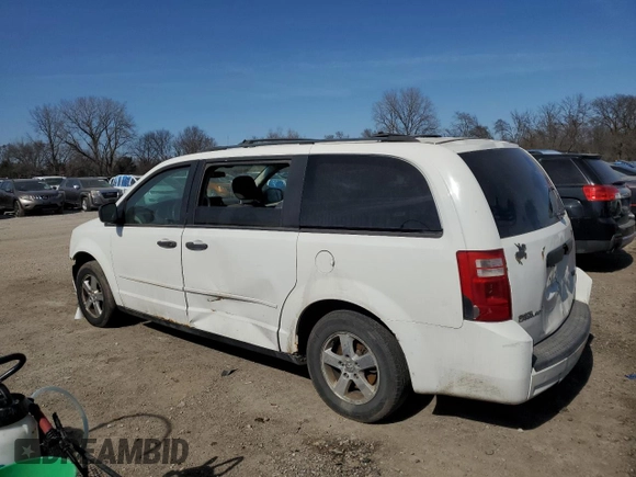 2008 Dodge Grand Caravan SE with VIN 2D8HN44H78R704047, listed as a Copart auction lot 47774145 with 219,316 mi miles and Salvage Title. Bid and sale history available at DreamBid. Image 2.