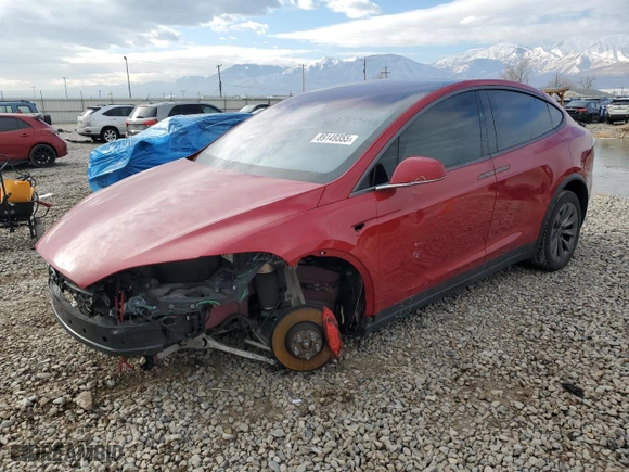2019 Tesla Model X P100D with VIN 5YJXCBE44KF151456, listed as a Copart auction lot 89149355 with NaN miles and Salvage Title. Bid and sale history available at carsss.com. Image 1.