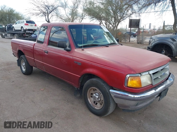 1997 Ford Ranger XLT with VIN 1FTCR14X4VPA61608, listed as a IAAI auction lot 41712805 with 165,097 mi miles. Bid and sale history available at carsss.com. Image 1.