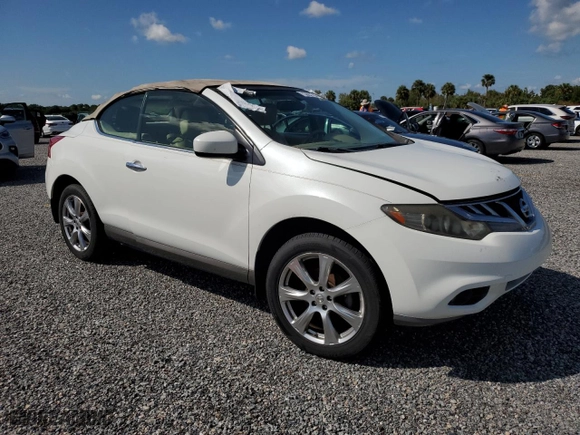 2014 Nissan Murano CrossCabriolet with VIN JN8AZ1FY0EW301549, listed as a Copart auction lot 73863704 with 0 mi miles and Salvage Title. Bid and sale history available at carsss.com. Image 4.