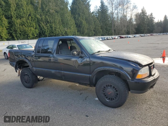 2001 GMC Sonoma SLS with VIN 1GTDT13W61K168519, listed as a Copart auction lot 50601565 with 0 mi miles and Salvage Title. Bid and sale history available at carsss.com. Image 4.