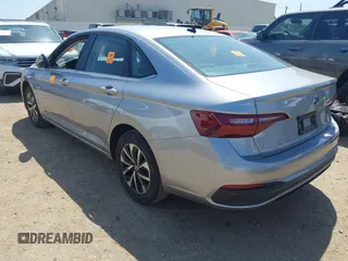 2024 Volkswagen Jetta S with VIN 3VW5M7BUXRM088453, listed as a IAAI auction lot 42000829 with 14,561 mi miles and . Bid and sale history available at DreamBid. Image 3.