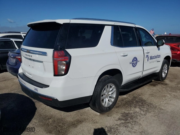 2021 Chevrolet Tahoe LS with VIN 1GNSCMKD6MR175627, listed as a Copart auction lot 74973534 with 0 mi miles and Non Repairable. Bid and sale history available at carsss.com. Image 3.