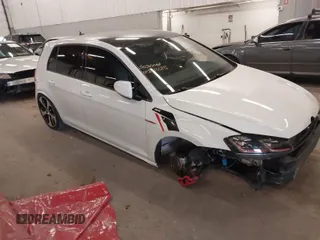 2017 Volkswagen Golf GTI S with VIN 3VW4T7AU4HM019658, listed as a IAAI auction lot 41676763 with 26,069 mi miles. Bid and sale history available at carsss.com. Image 1.
