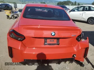 2024 BMW M2 with VIN 3MF13DM00R8D86349, listed as a Copart auction lot 51227764 with 7,114 mi miles and Salvage Title. Bid and sale history available at carsss.com. Image 6.