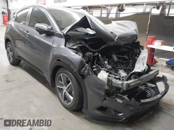 2021 Honda HR-V EX-L with VIN 3CZRU5H79MM706438, listed as a IAAI auction lot 41725466 with 1 mi miles. Bid and sale history available at carsss.com. Image 1.