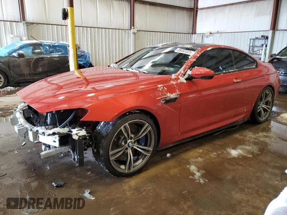 2013 BMW M6 with VIN WBSLX9C59DC968423, listed as a Copart auction lot 88493325 with 36,545 mi miles and Salvage title. Bid and sale history available at DreamBid. Image 1.