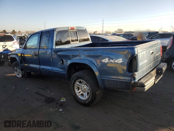 2004 Dodge Dakota Sport with VIN 1D7HG32N44S749232, listed as a Copart auction lot 43137825 with 84,672 mi miles and Salvage Title. Bid and sale history available at carsss.com. Image 2.