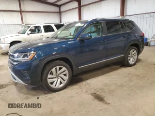 2021 Volkswagen Atlas SEL with VIN 1V2BP2CAXMC588304, listed as a Copart auction lot 53980394 with 41,743 mi miles and . Bid and sale history available at DreamBid. Image 1.