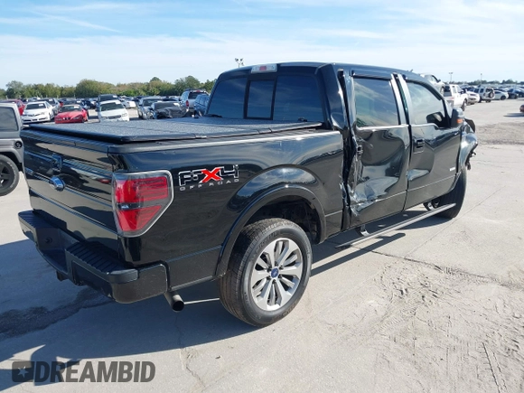 2011 Ford F-150 XLT with VIN 1FTFW1ET0BFD03085, listed as a IAAI auction lot 41238218 with 186,384 mi miles. Bid and sale history available at carsss.com. Image 4.