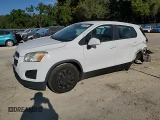 2015 Chevrolet Trax LS with VIN 3GNCJKSBXFL235691, listed as a Copart auction lot 50619025 with 143,004 mi miles and Salvage Title. Bid and sale history available at carsss.com. Image 1.