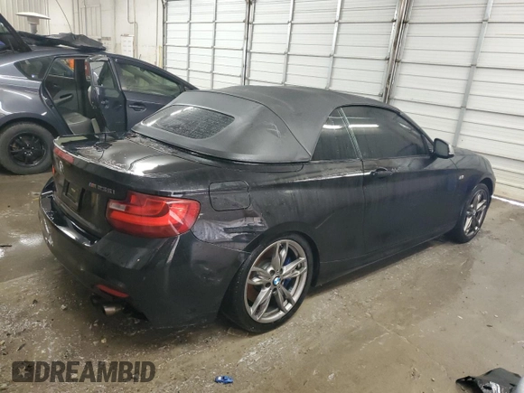 2015 BMW 2 Series M235i with VIN WBA1M1C55FV393797, listed as a Copart auction lot 44534245 with 93,136 mi miles and Salvage title. Bid and sale history available at DreamBid. Image 3.