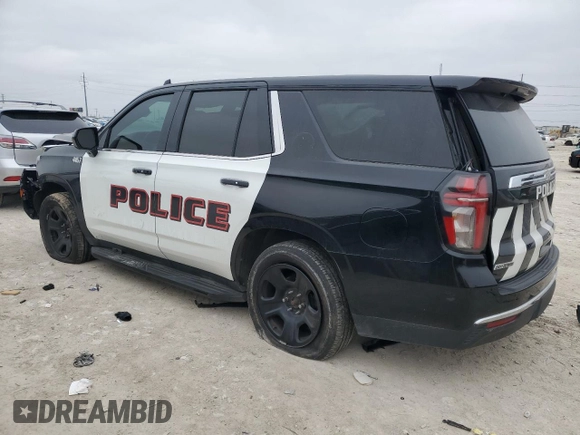 2022 Chevrolet Tahoe with VIN 1GBSCLED2NR317444, listed as a Copart auction lot 43927155 with 25,409 mi miles and Salvage title. Bid and sale history available at DreamBid. Image 2.